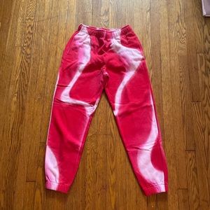Red and pink joggers!
